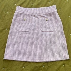 Ann Taylor pink pattern mini skirt